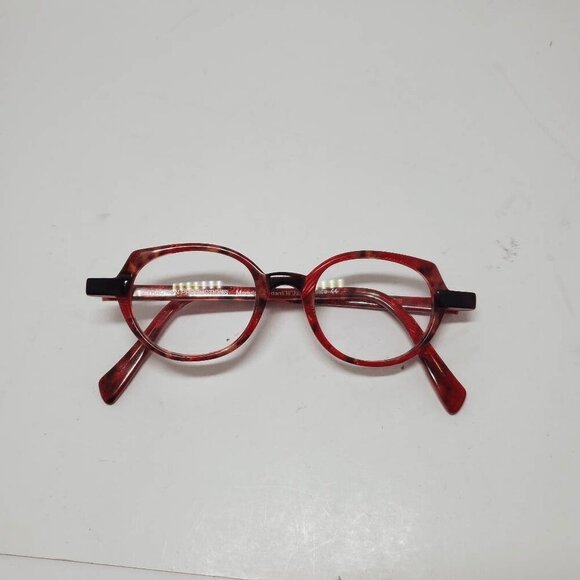 Traction Ovide Ecaberl Red Marble Frames Glasses France Round Art Frames Only - Picture 9 of 9